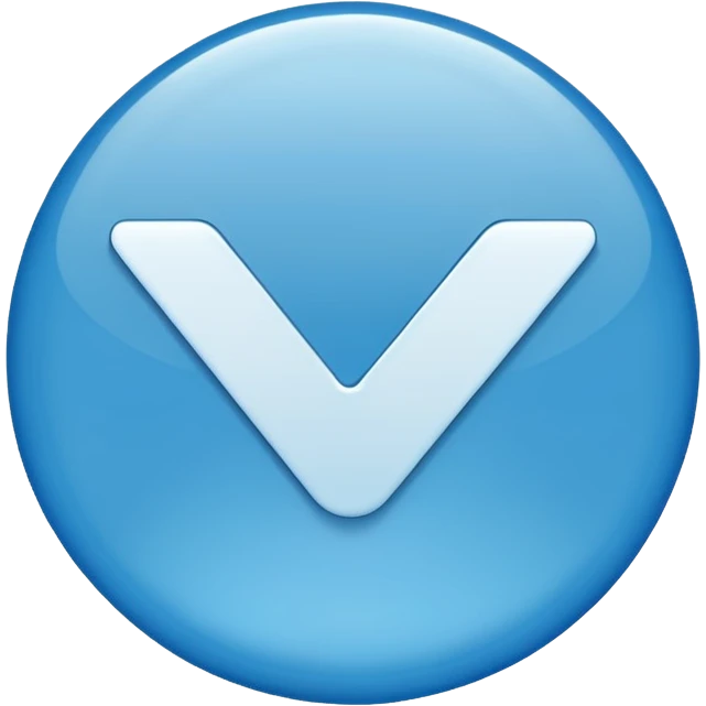 Emoji de verificación azul emoji