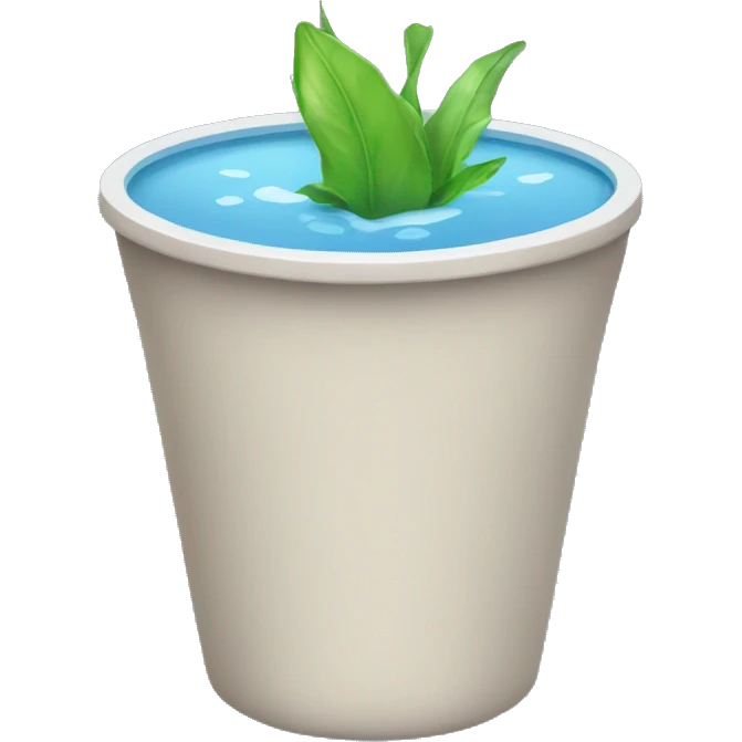 vaso de agua emoji