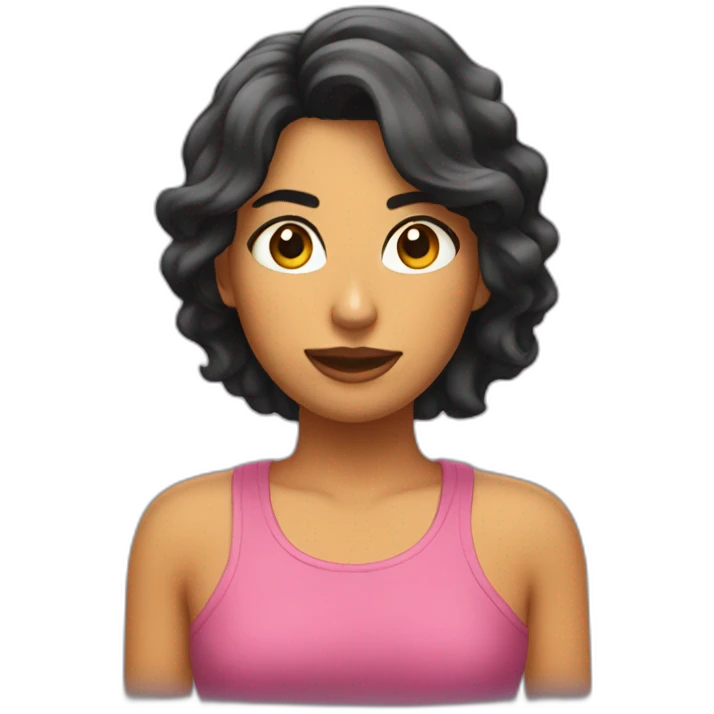 Chica morena emoji