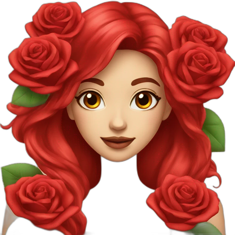 Red roses emoji