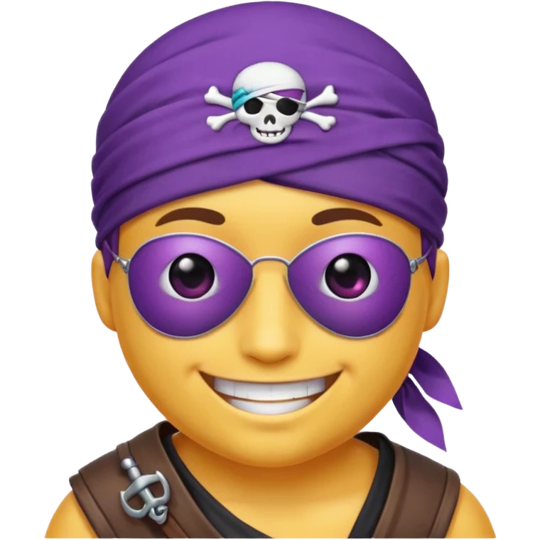 Purple pirate emoji emoji
