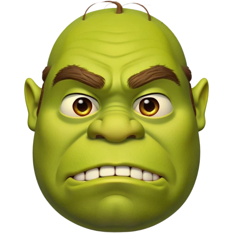 iconic Shrek face emoji