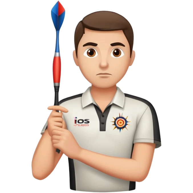 Darts player emoji