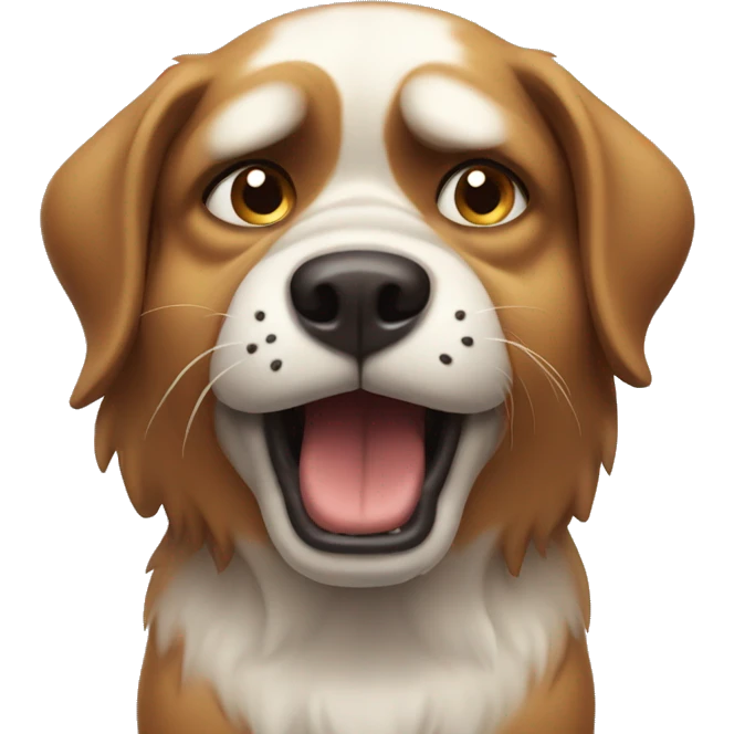 Angry dog emoji