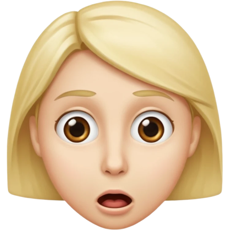 


Una cara en primer plano con expresión de asombro (ojos abiertos, mano en la boca) 


 emoji