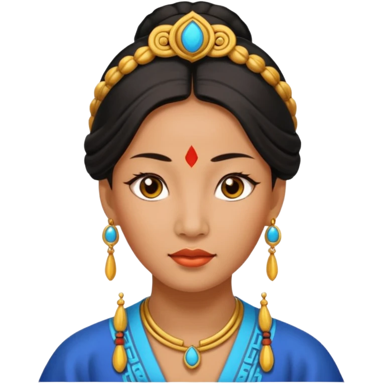 ancient Ming woman with earrring emoji