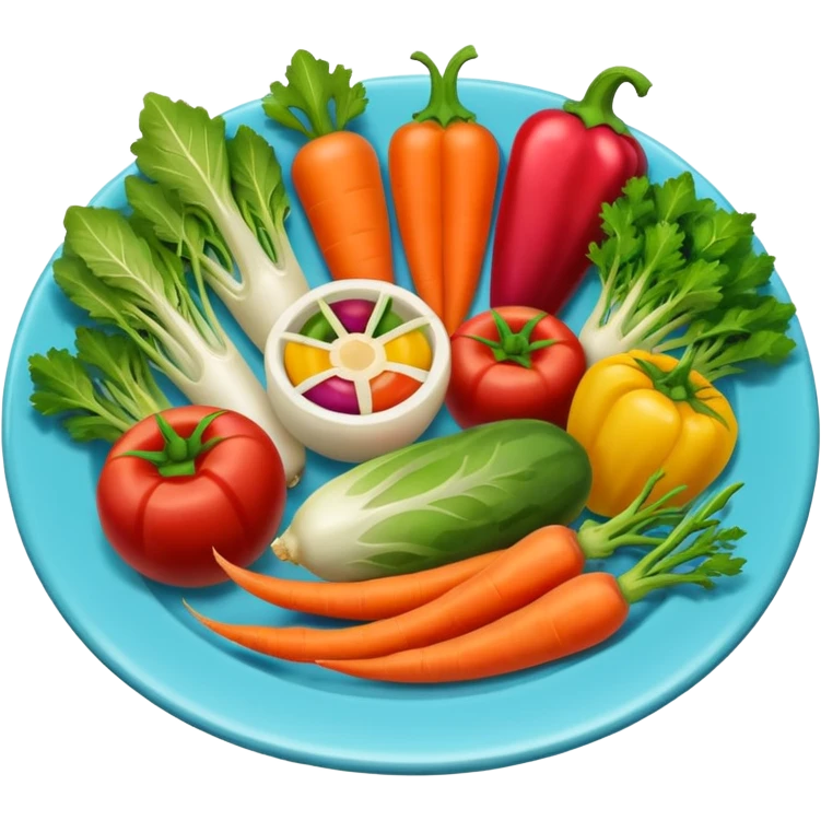 vegetable plate emoji