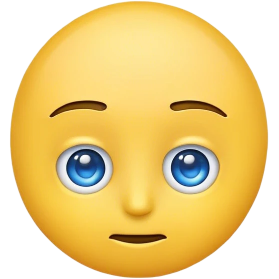 yellow emoji side eyeing with blue eyes emoji