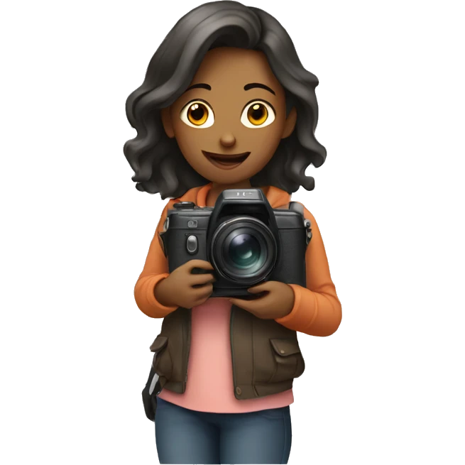 girl with a camera emoji