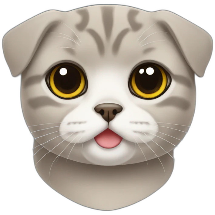 Scottish fold emoji