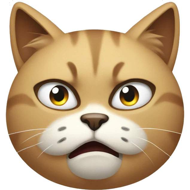 A angry cat emoji