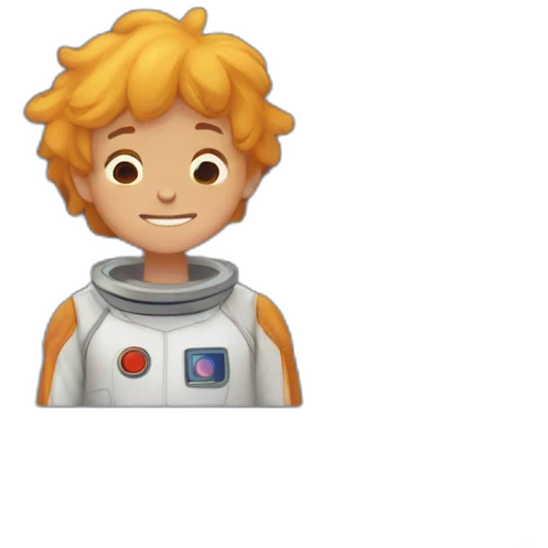 the boy dreams of space and stars emoji