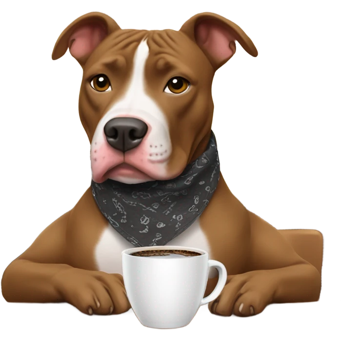 Pitbull cafe emoji