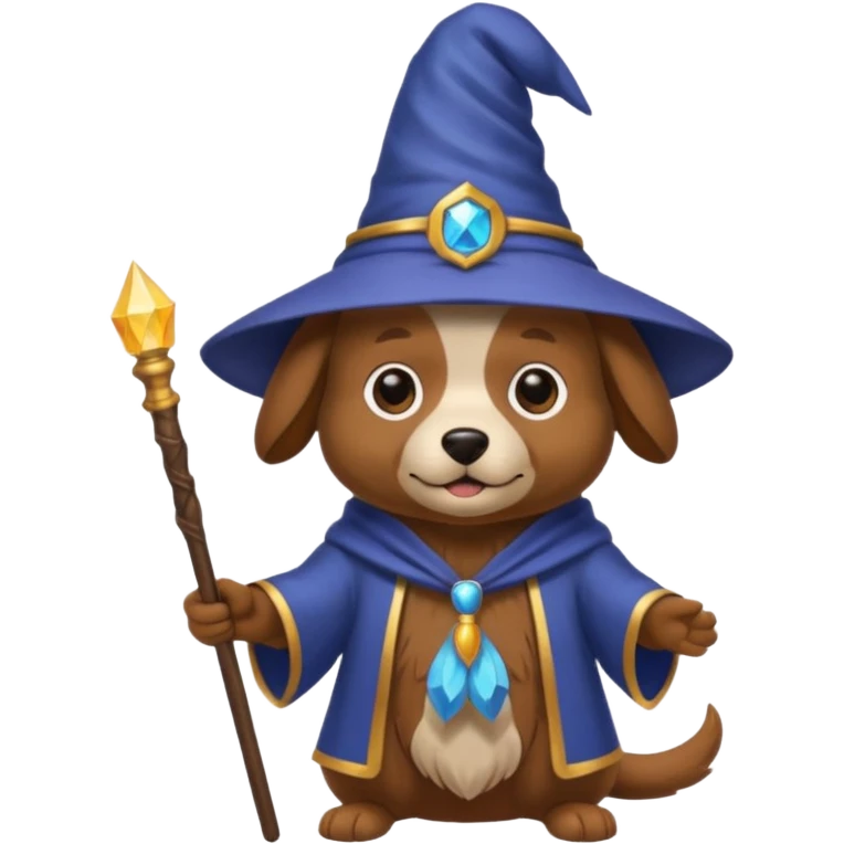 Dog wizard emoji