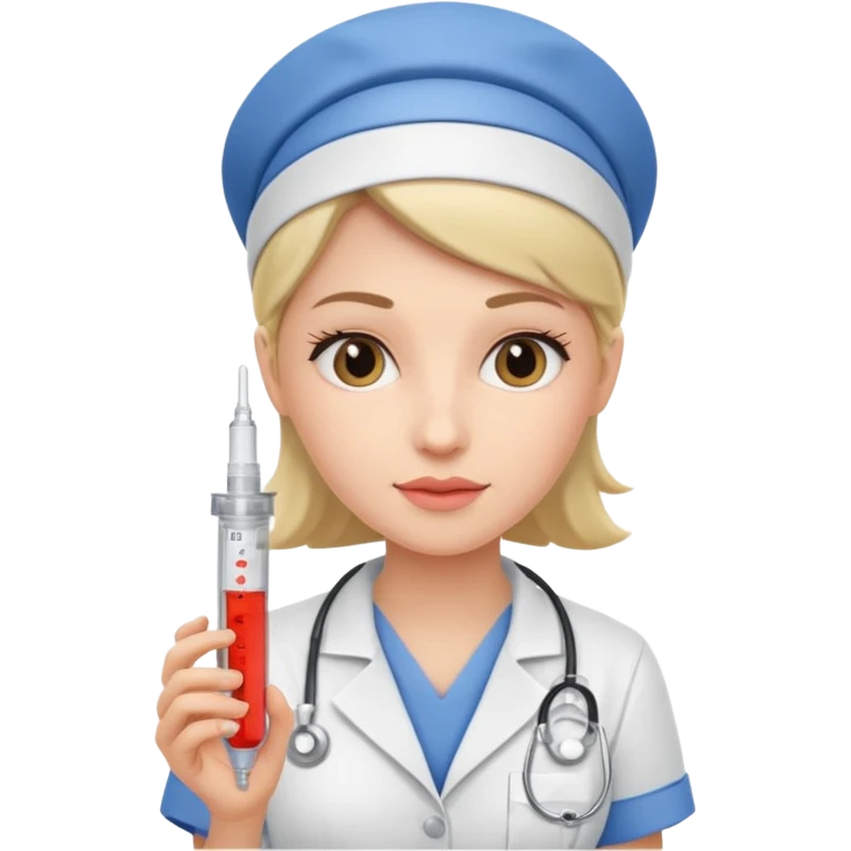 Nurse with syringe emoji