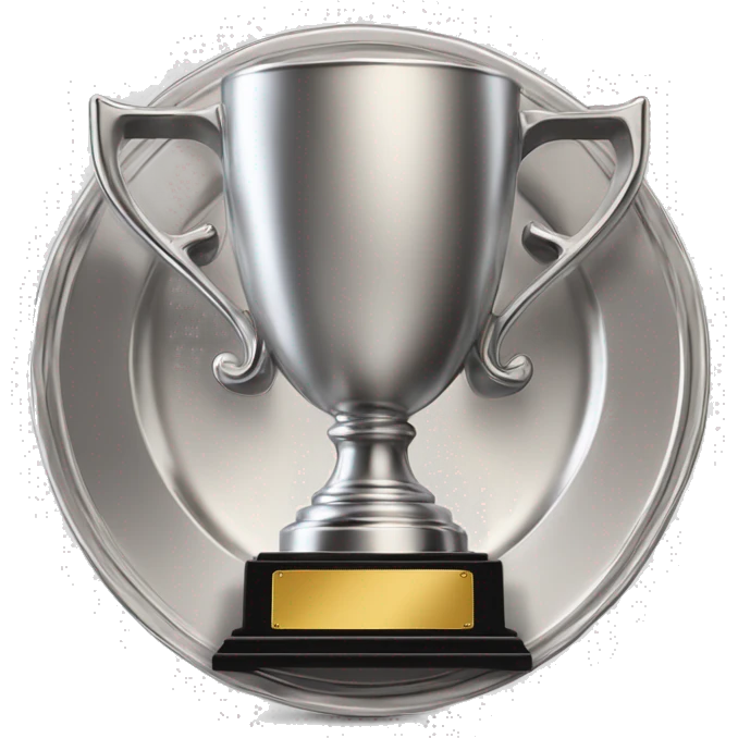 A trophy with the words "Workday Win" engraved on the plate emoji