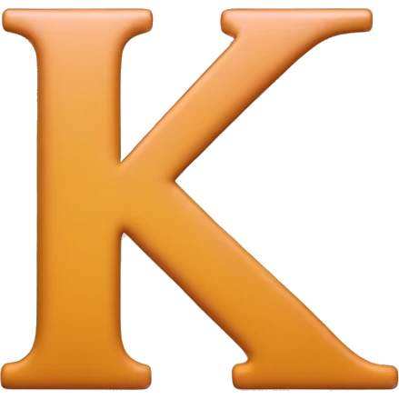 letter K pink emoji