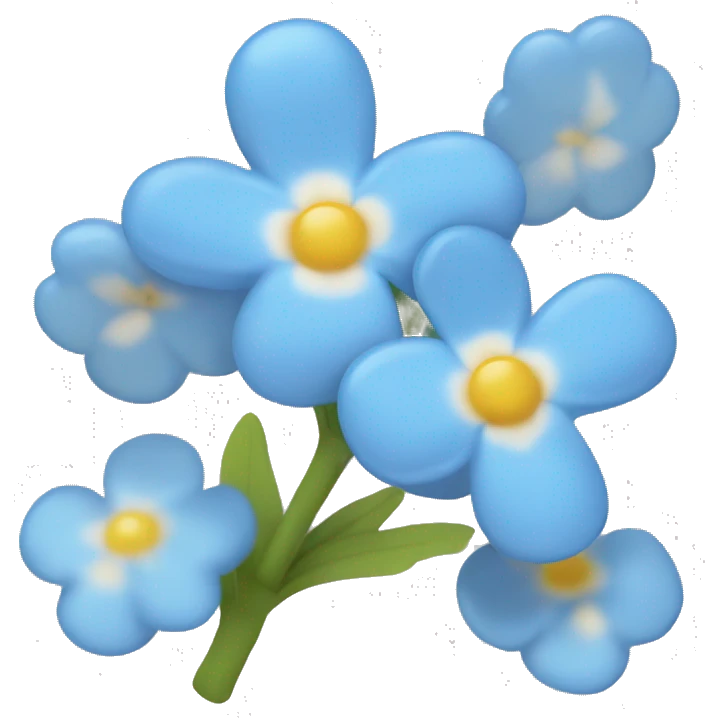 forget-me-not flower emoji