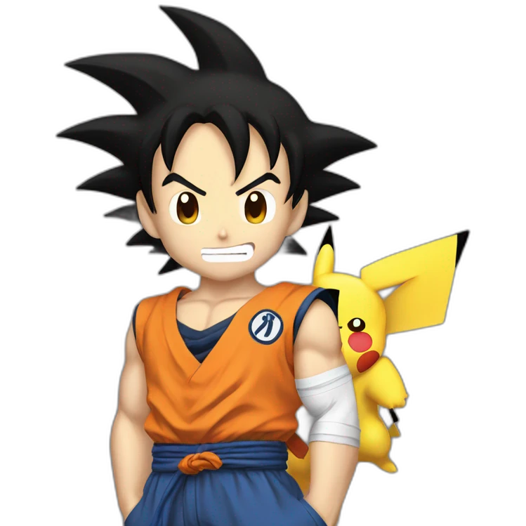 Goku pikachu emoji