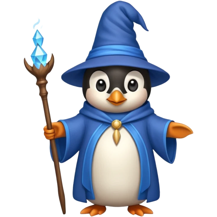 Penguin Wizard emoji
