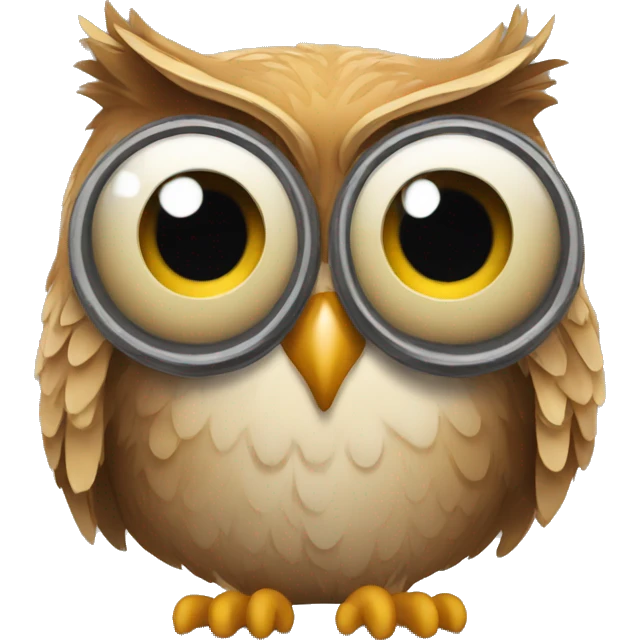 owl hide its eye with hand emoji
