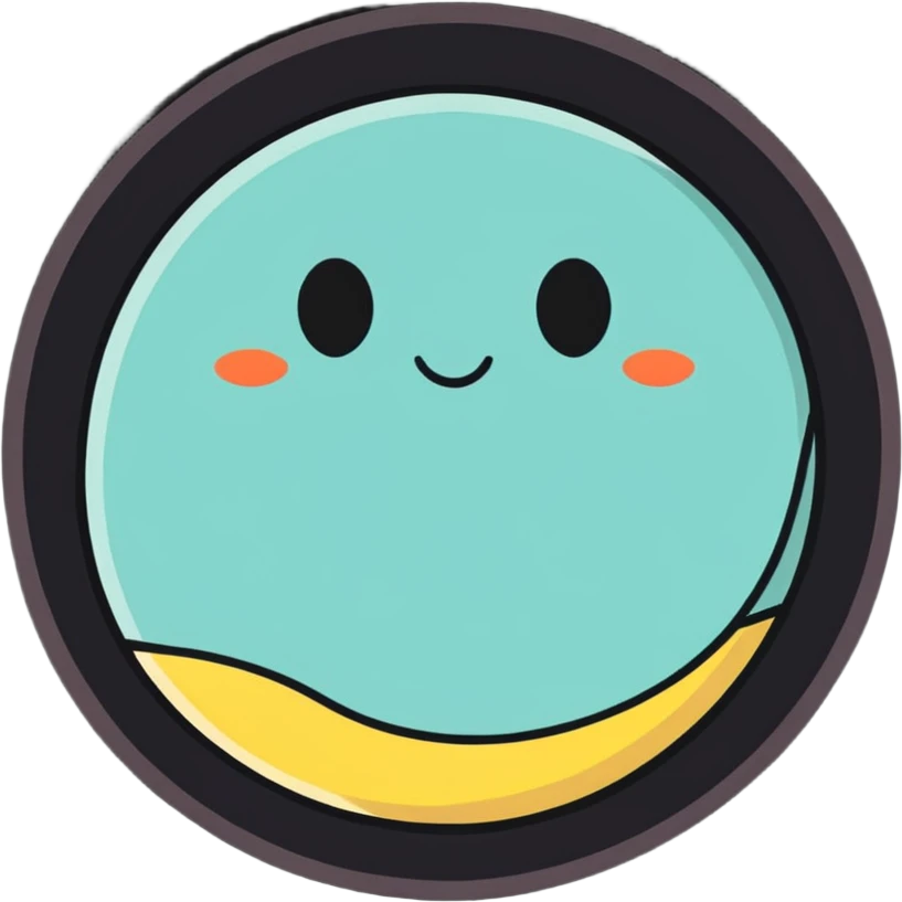 fluffy circle emoji