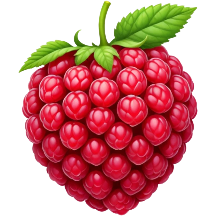a red rasberry emoji