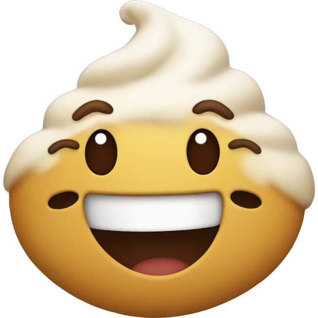 a poo with a smily face emoji