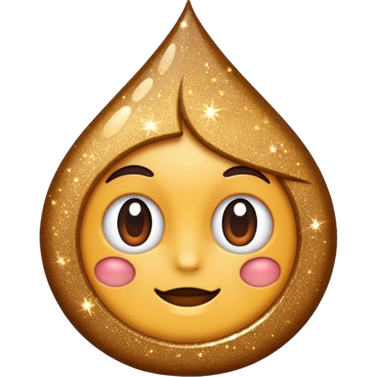 glitter cheap brown emoji