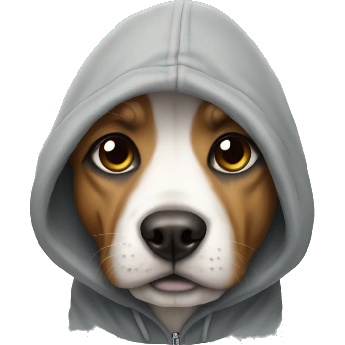 dog with a hoodie emoji