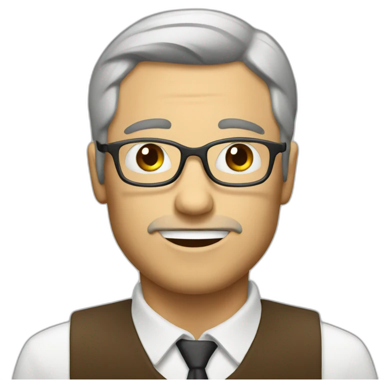 withe men with glass of coffee emoji