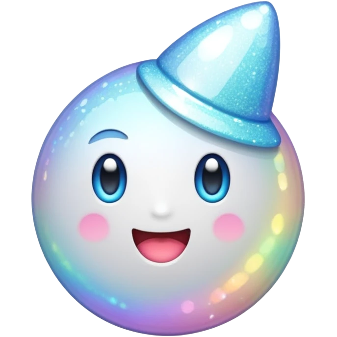 white sparkly goth object, remove background emoji