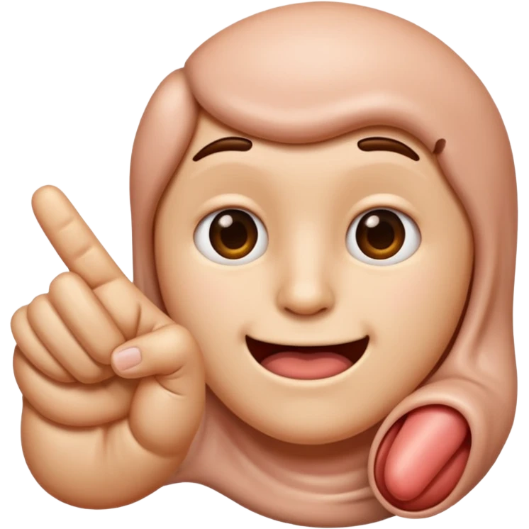 pointing finger emoji