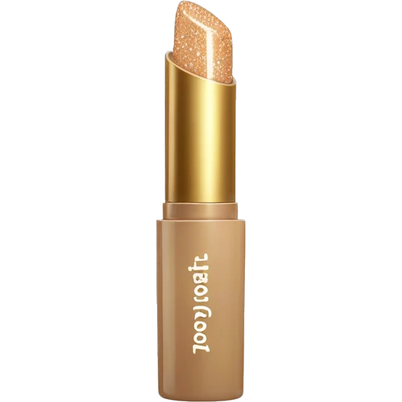 beige sparkly lipgloss container emoji