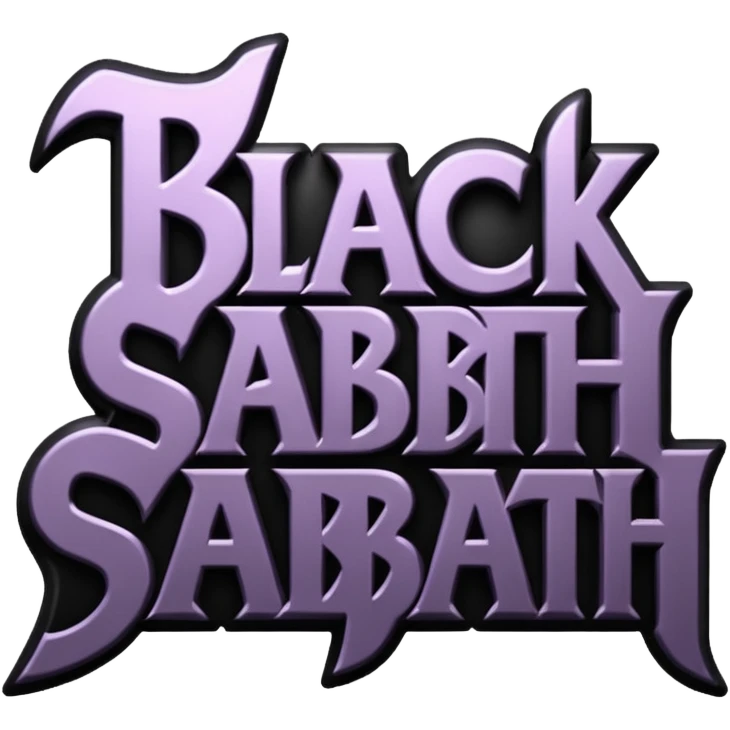BLACK SABBATH TEXT LOGO emoji