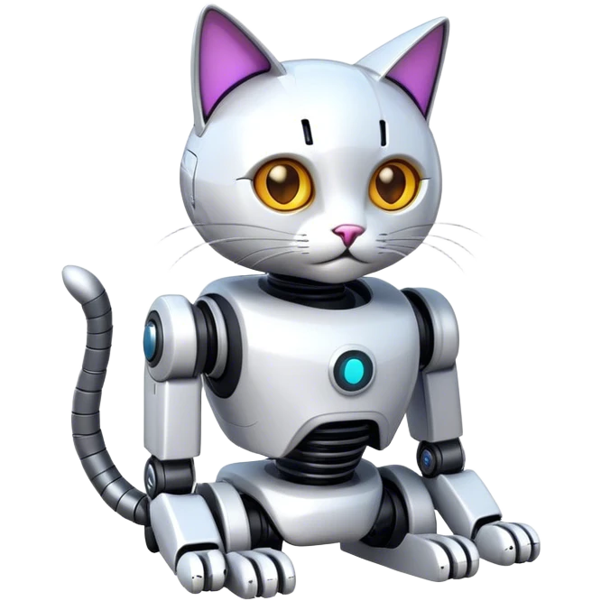 Cat robot emoji