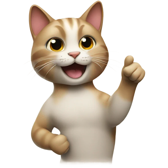 Cat thumbs up  emoji