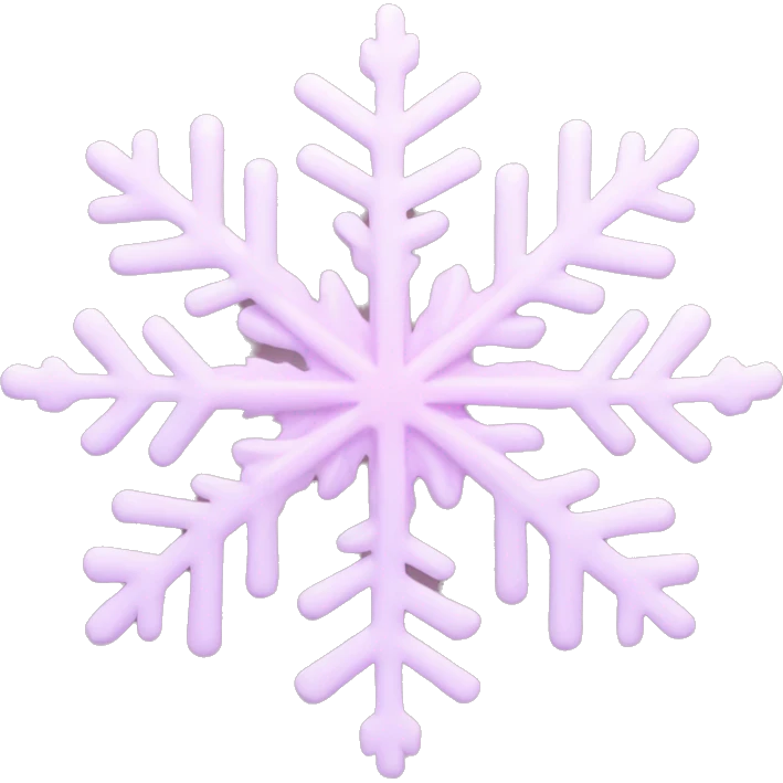 pastel pink snowflake  emoji