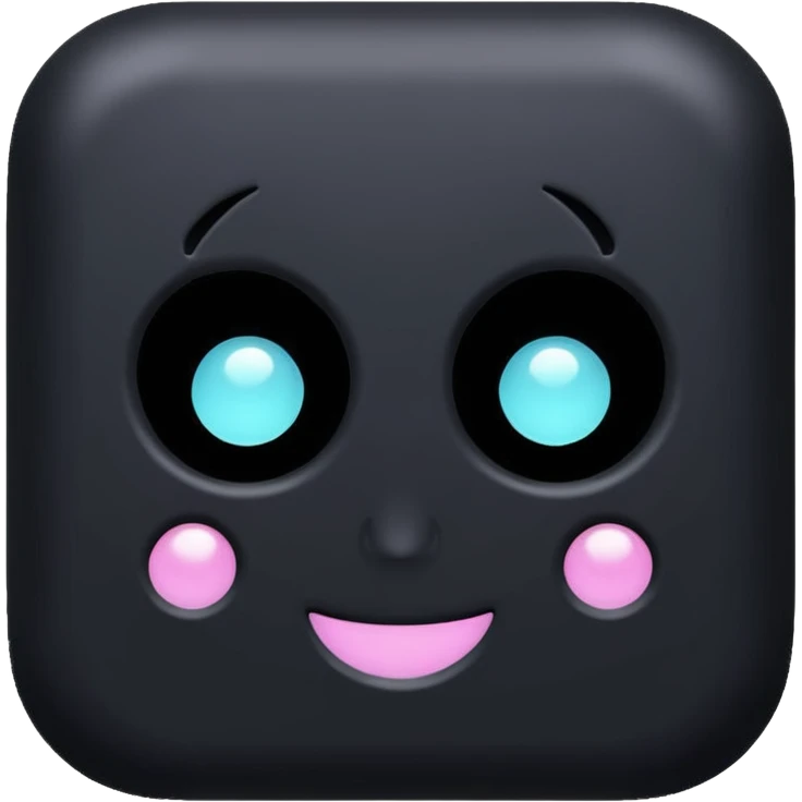 pastel goth black object emoji