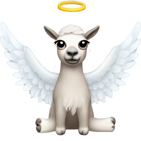lama angel emoji