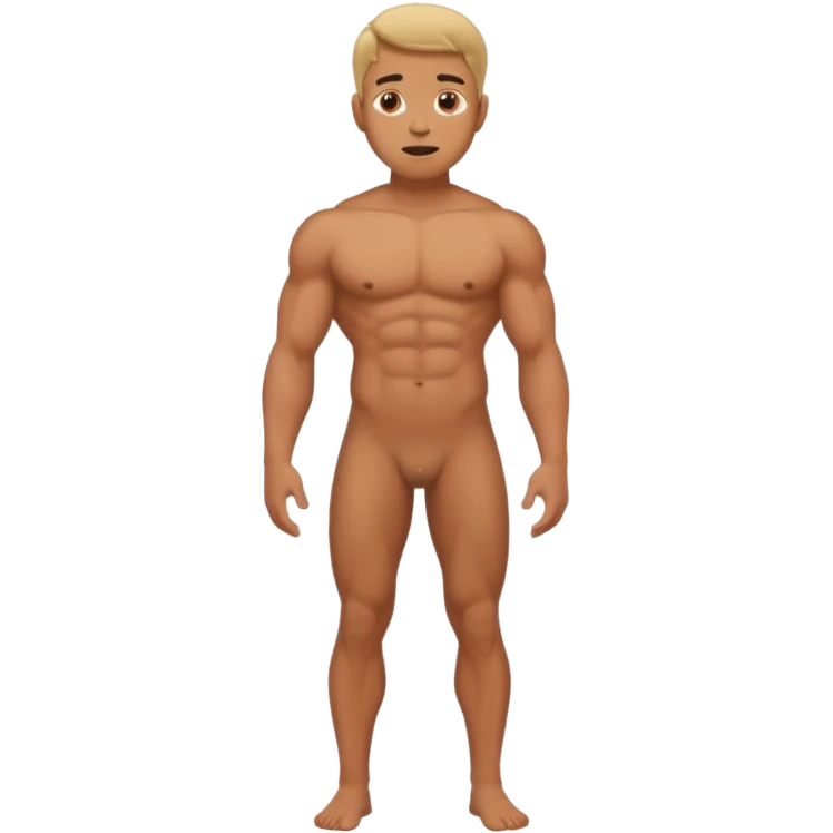 man, naked,full body,penis emoji