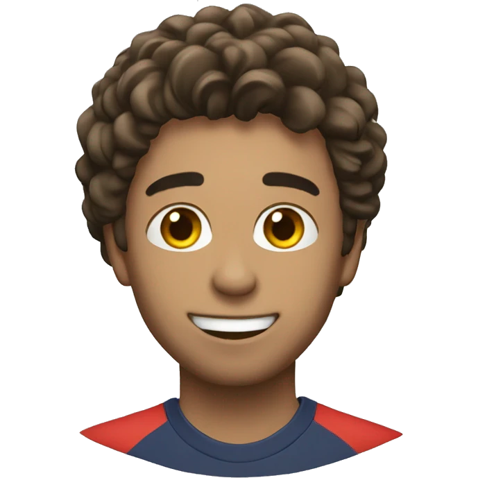 Emiji levantando una champions emoji