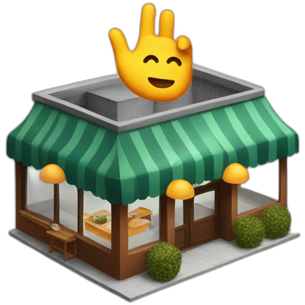 Ok hand oand restaurant emoji