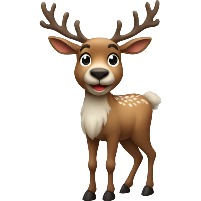reindeer full body emoji