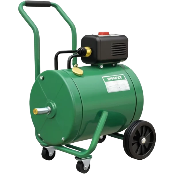 pancake air compressor cart, green color emoji
