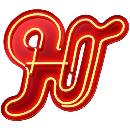  neon sign with the word hot emoji