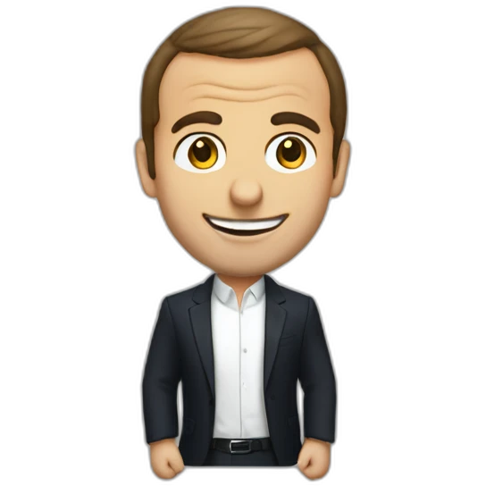 macron-selling-at-souk emoji