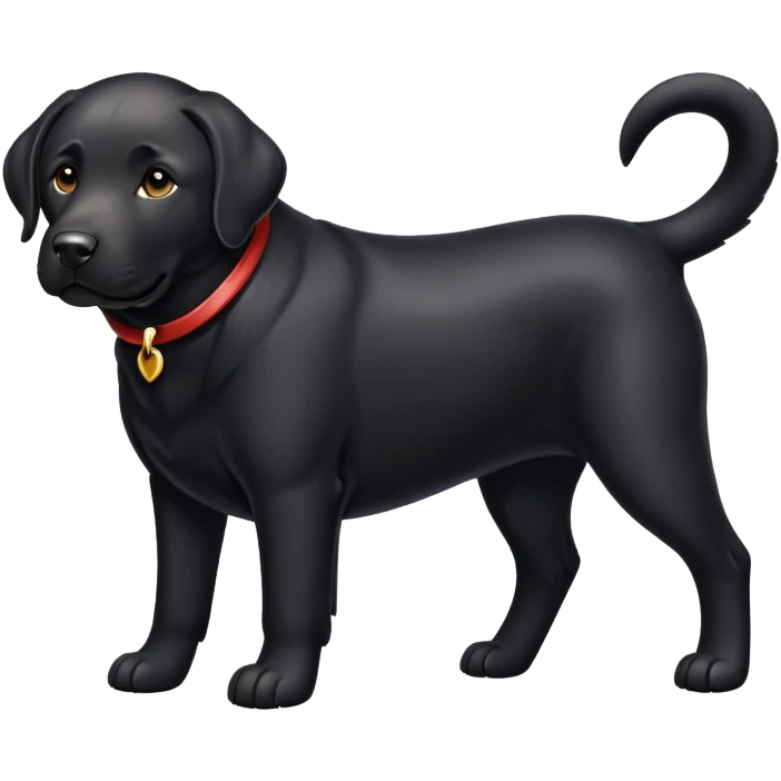 Labrador black  emoji
