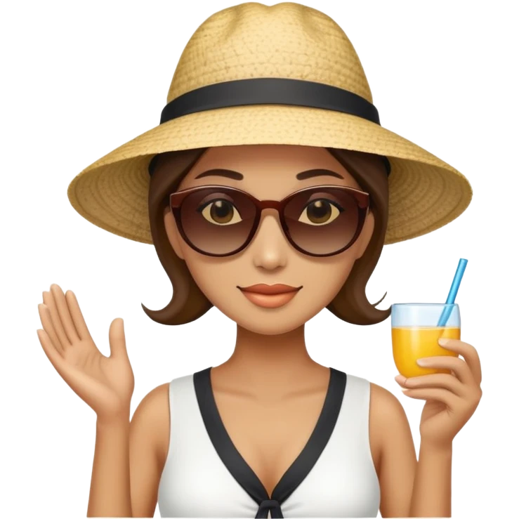 Female manager on holiday in Thailand  emoji