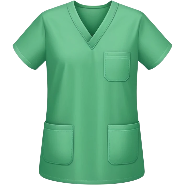 green occupational therapy scrubs emoji
